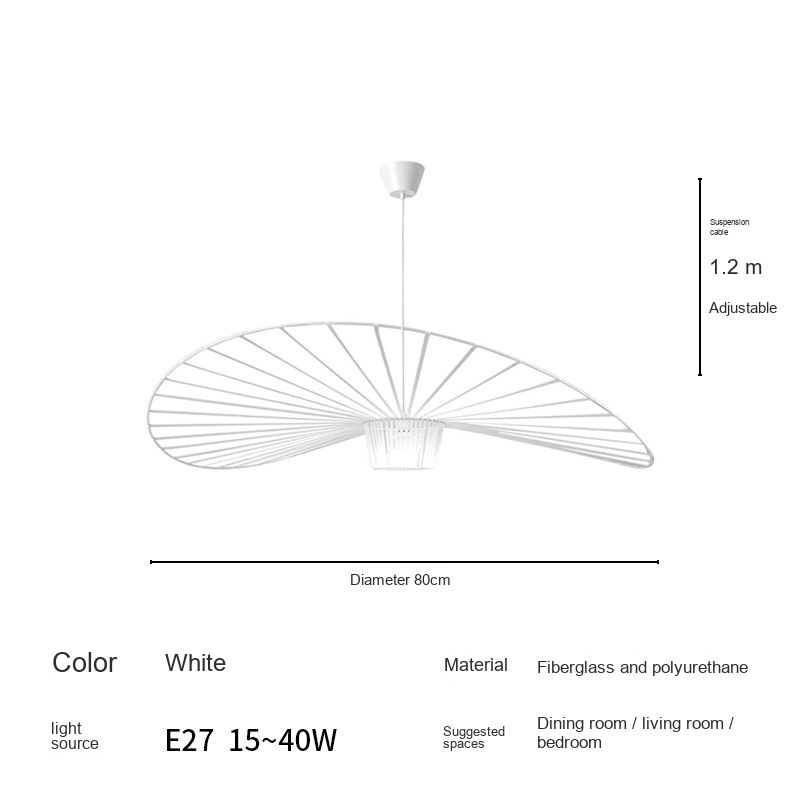 Wide Brim Pendant Light — AM0215, view 9