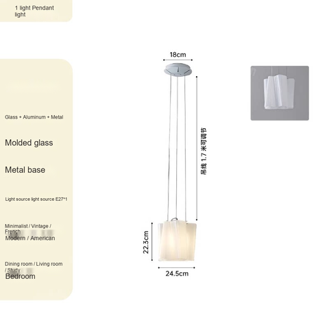 1 light Pendant light D24.5CM