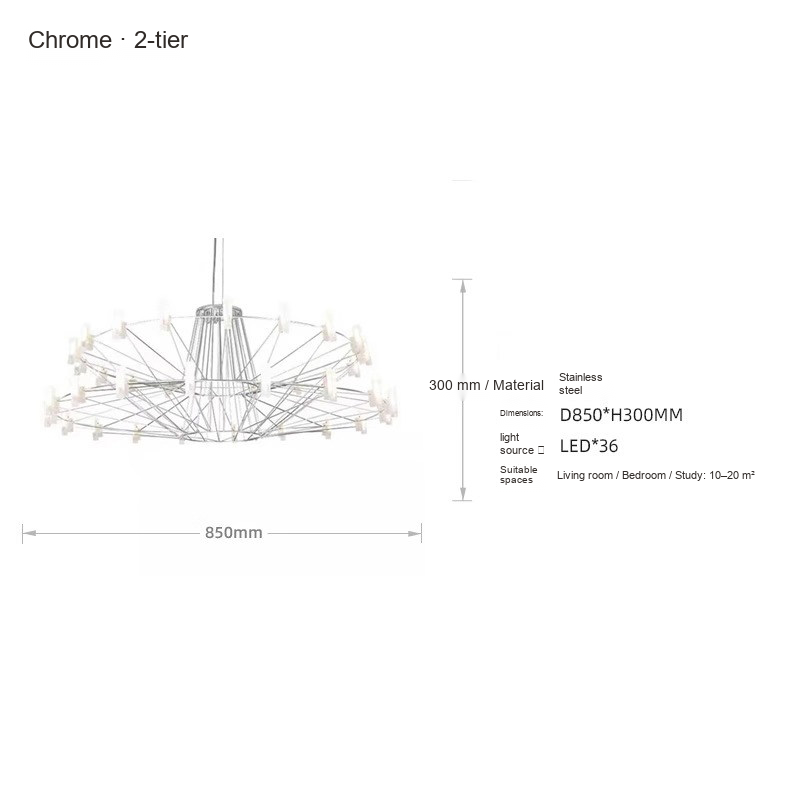 Multi-Tier LED Chandelier — AM0234, view 8
