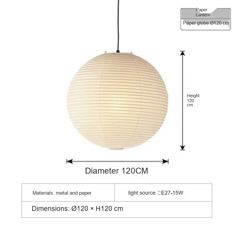Handmade Paper Globe Pendant — AM0178, view 15