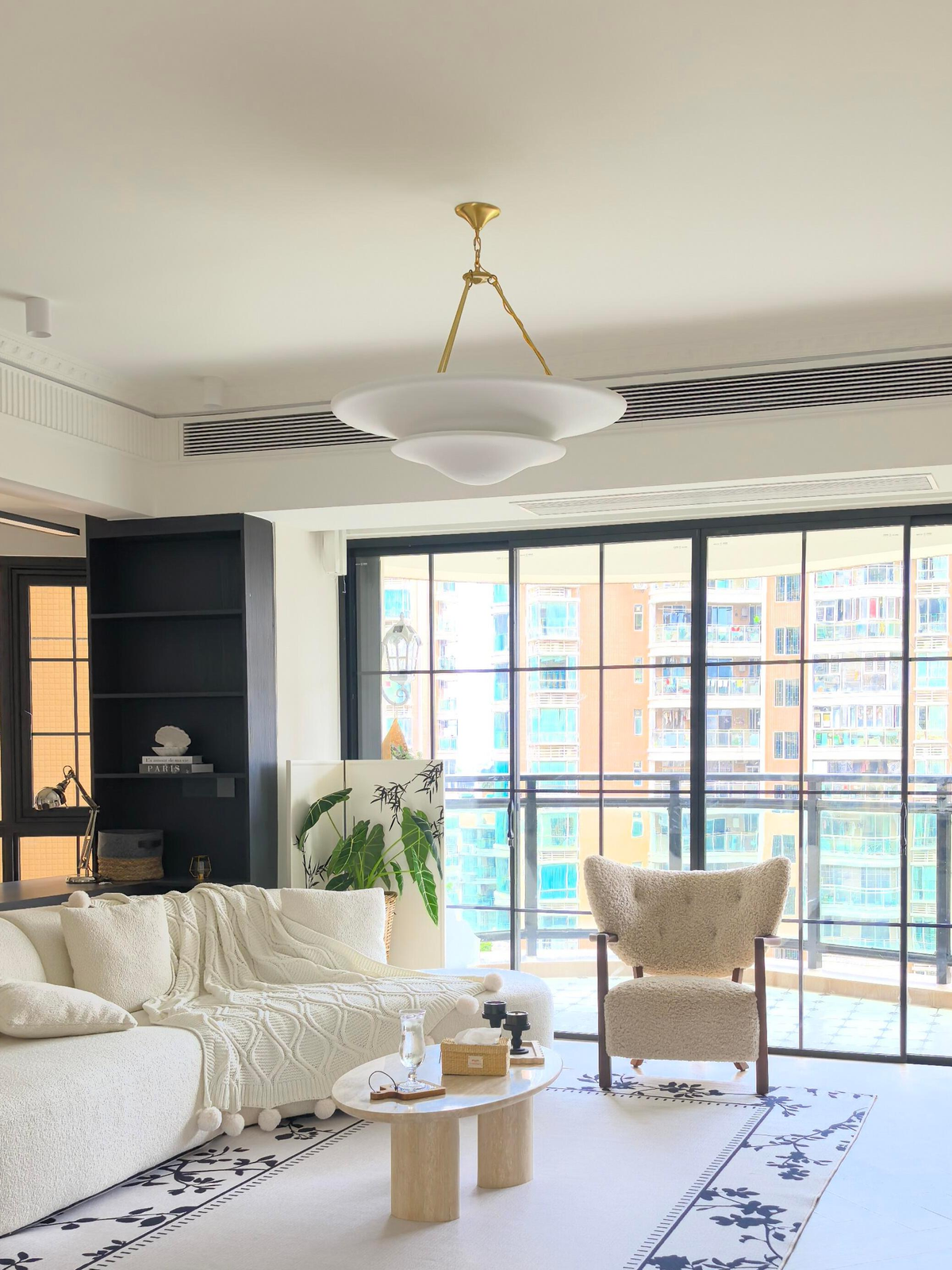 Brass & Plaster Pendant Light — AM0254, view 15