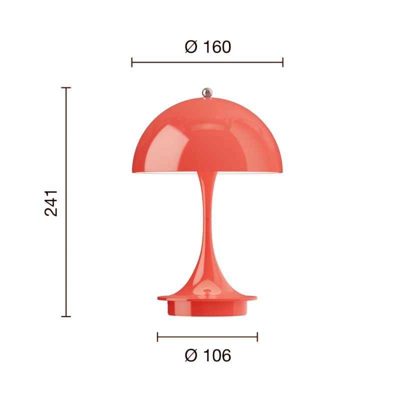 Portable Dimmable Mushroom Table Lamp — AM0136, view 21