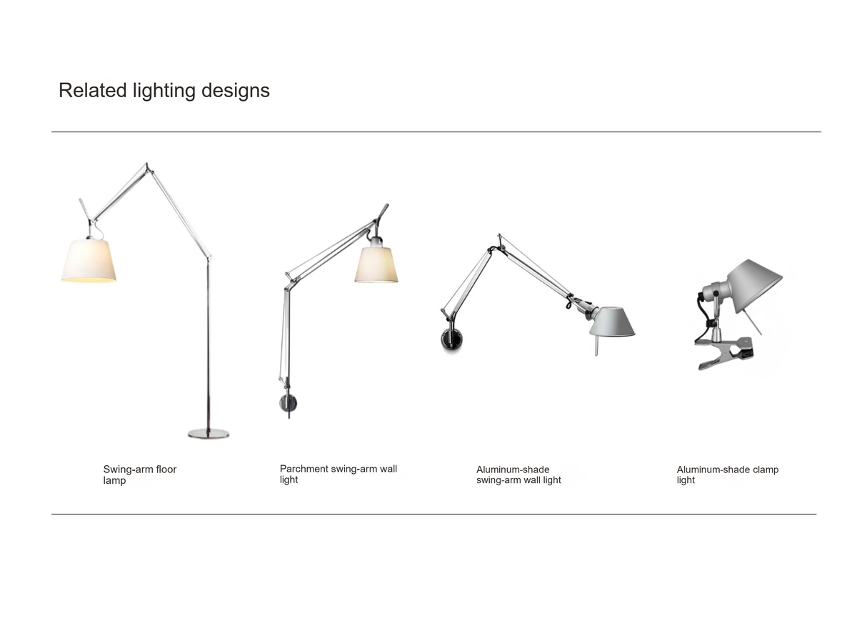 Adjustable Swing-Arm Parchment Pendant — AM0133, view 12