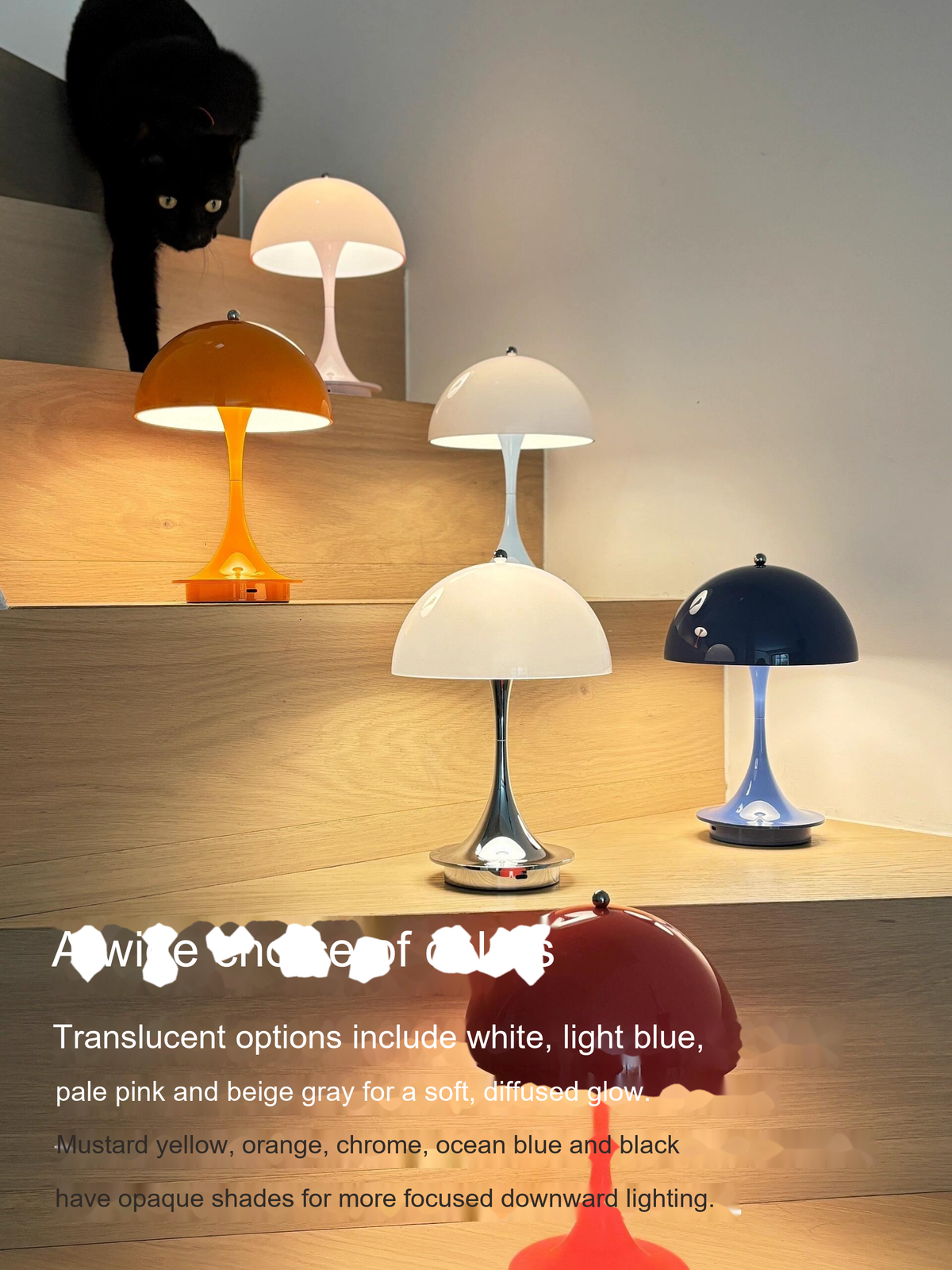 Portable LED Mushroom Table Lamp — AM0154, view 30