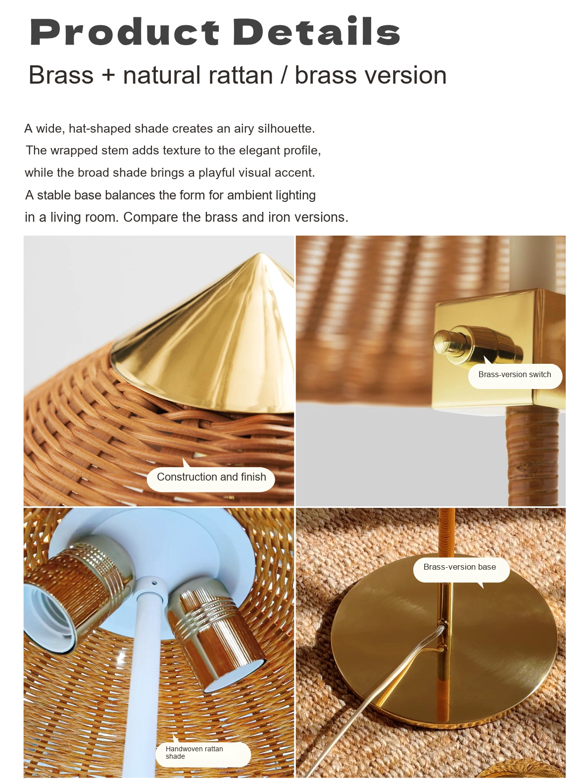 Hat Shade Floor Lamp — AM0140, view 5