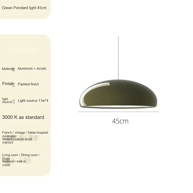 Minimalist Pendant & Ceiling Light — AM0251, view 10