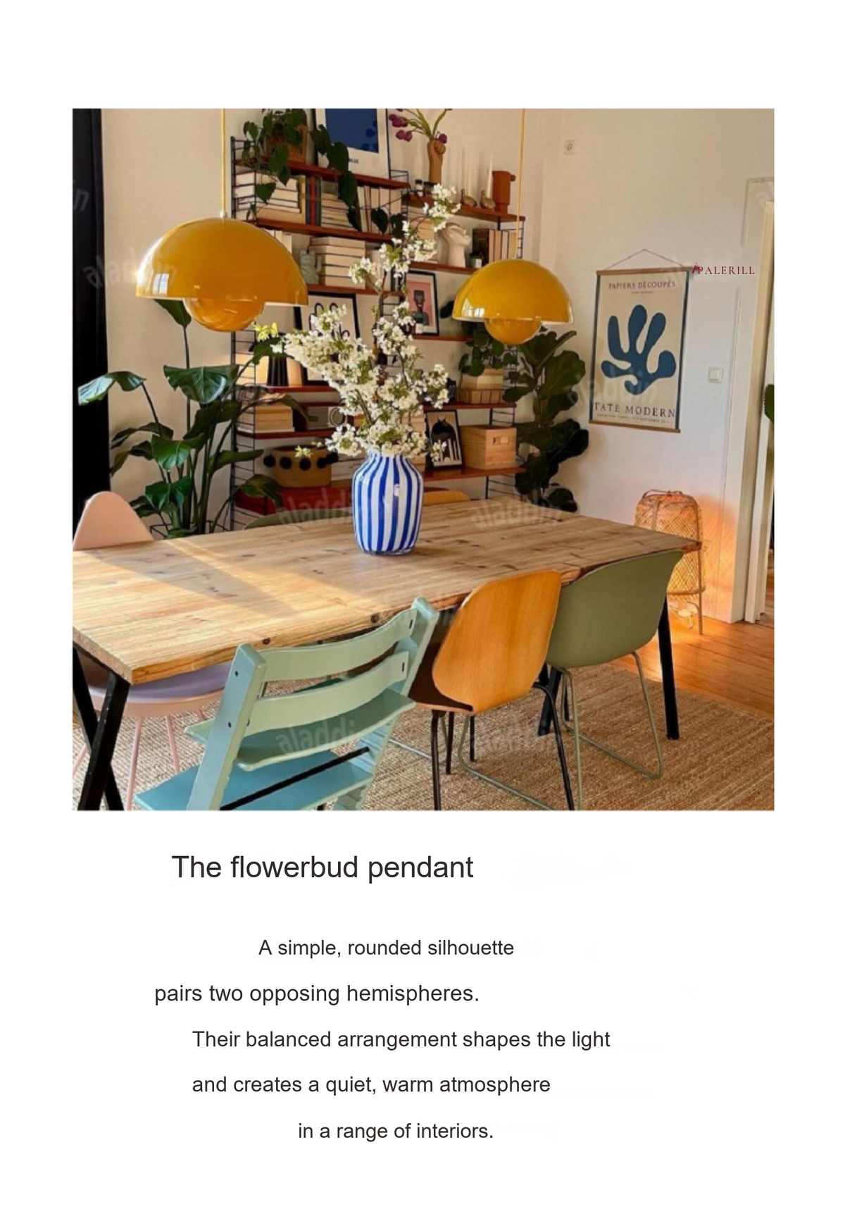 Flowerbud Pendant Light — AM0134, view 35