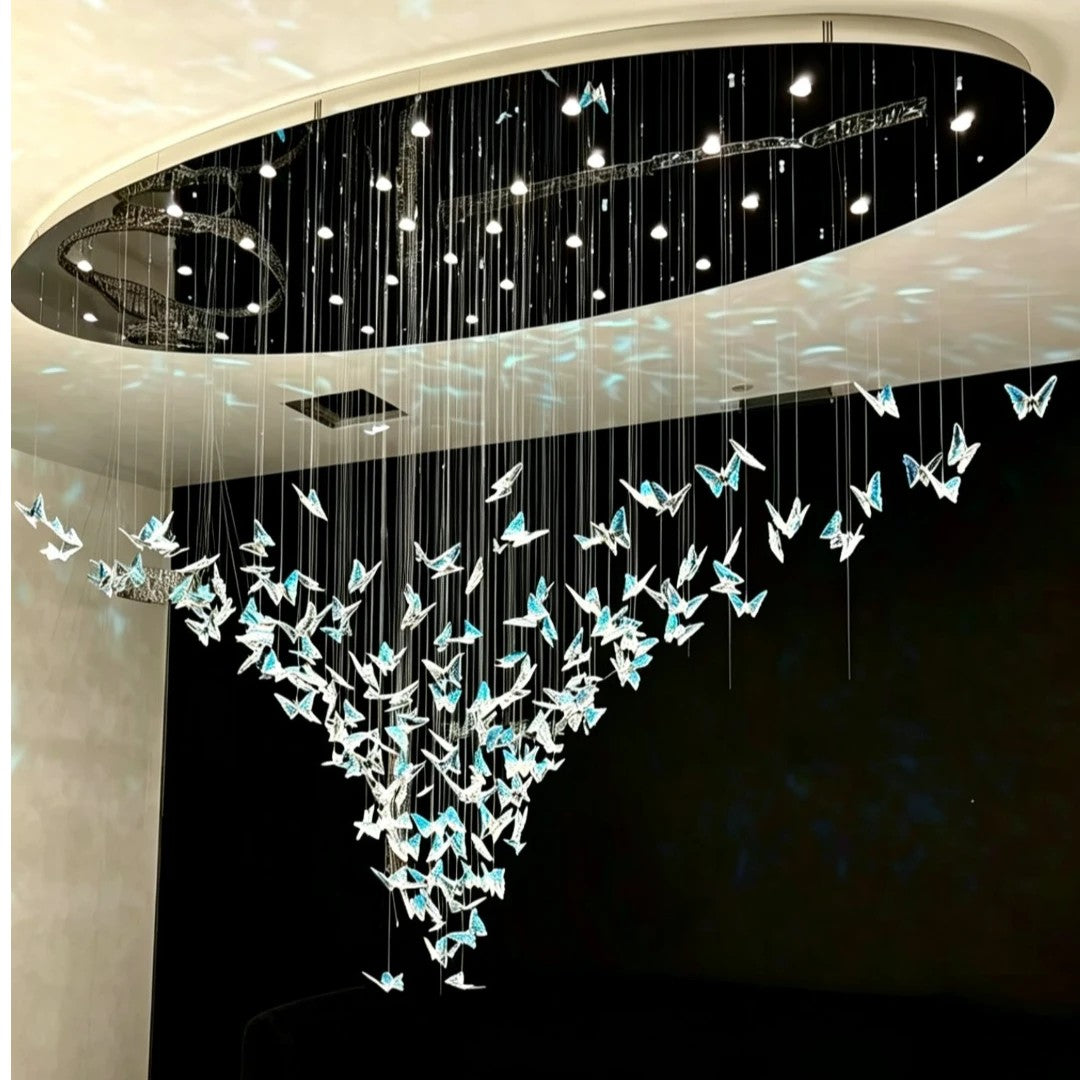 AM0376 · Cascading Crystal Staircase Chandelier · view 1