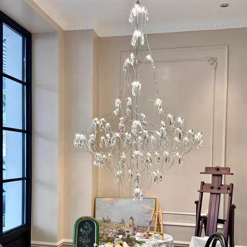 AM0378 · Faceted Crystal Grand Chandelier · view 1