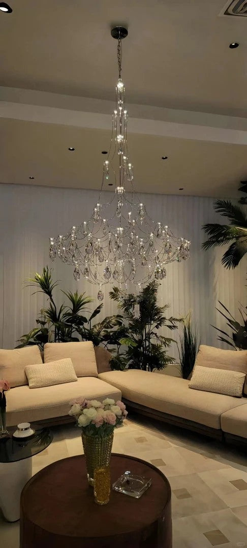 AM0378 · Faceted Crystal Grand Chandelier · view 2