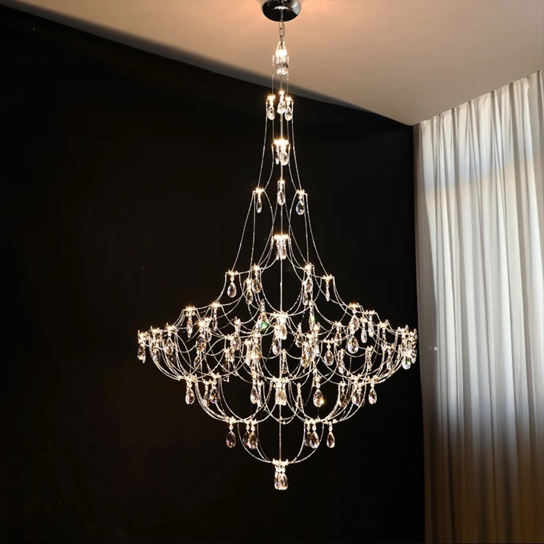 AM0378 · Faceted Crystal Grand Chandelier · view 3