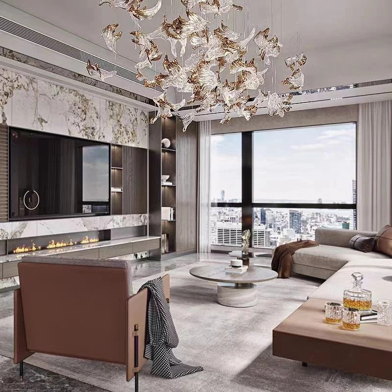 AM0381 · Bespoke Linear Crystal Chandelier · view 2