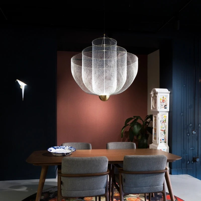 AM0384 · Nordic Lattice Grid Chandelier · view 1