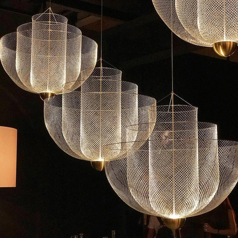 AM0384 · Nordic Lattice Grid Chandelier · view 2