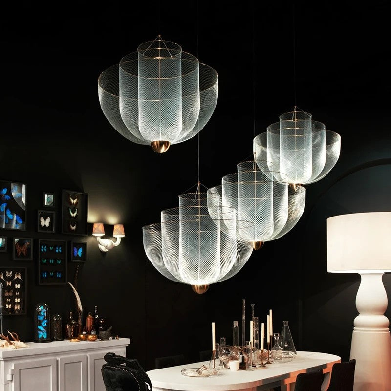AM0384 · Nordic Lattice Grid Chandelier · view 3