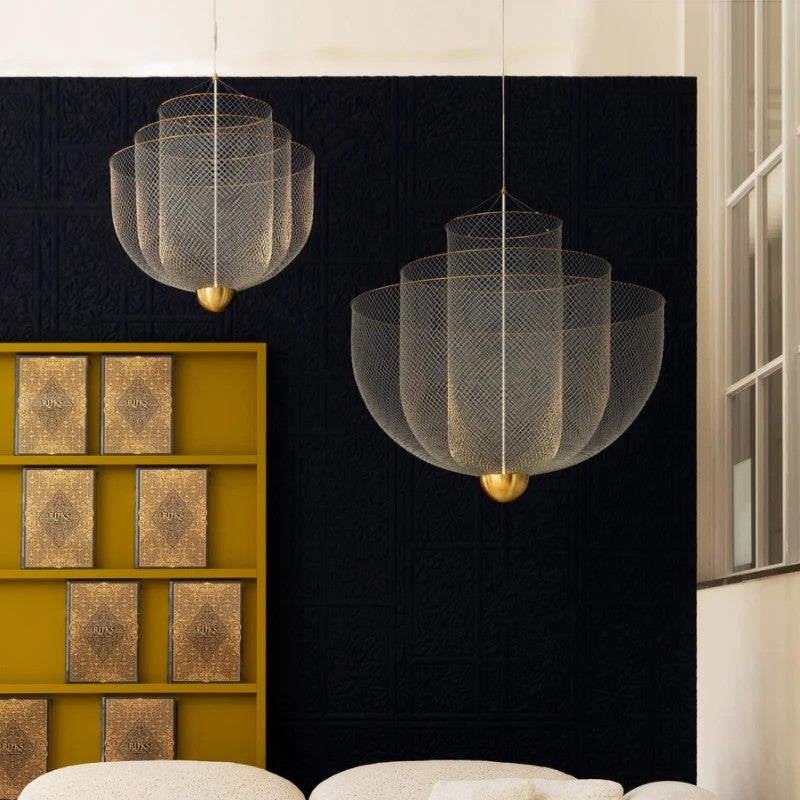 AM0384 · Nordic Lattice Grid Chandelier · view 4