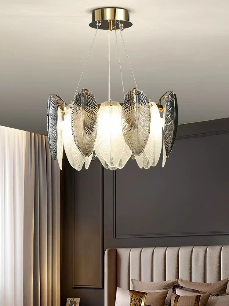 AM0385 · French Feather Chandelier · view 2