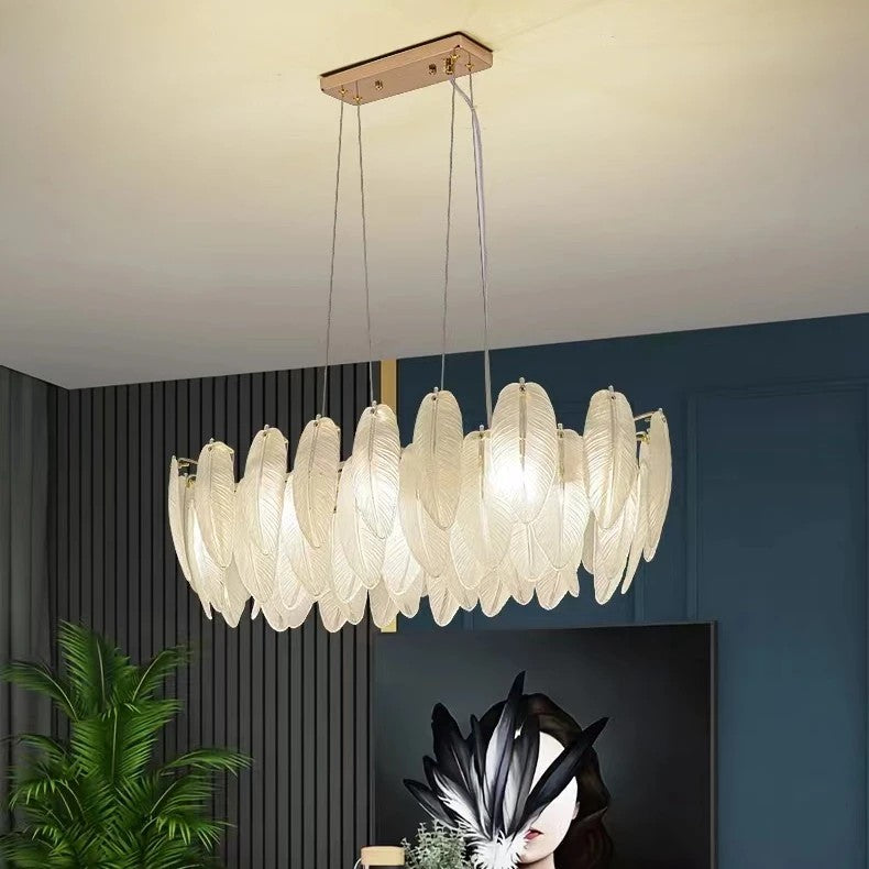 AM0385 · French Feather Chandelier · view 3