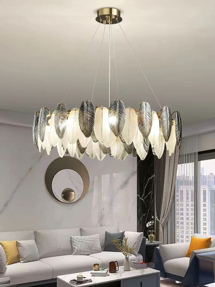 AM0385 · French Feather Chandelier · view 4