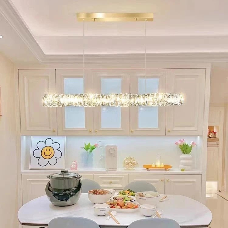 AM0386 · Linear Mermaid Crystal Chandelier · view 5