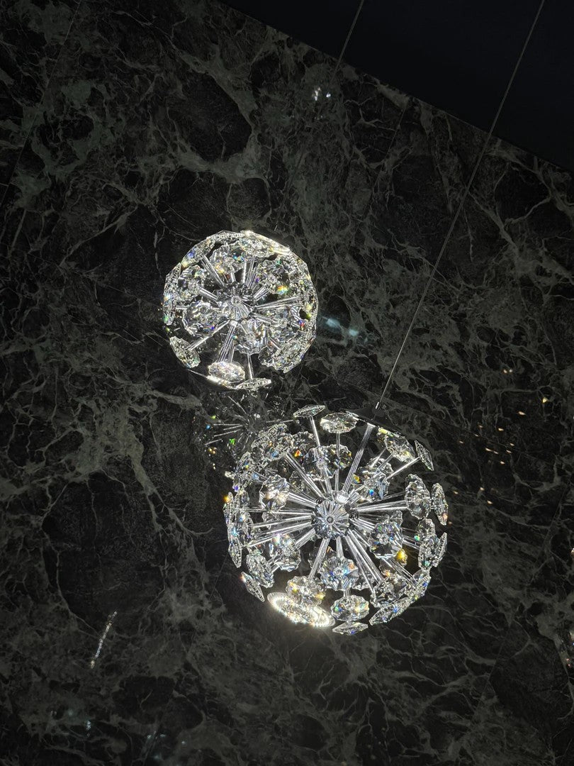 AM0387 · Sunburst Crystal Sphere Chandelier · view 2