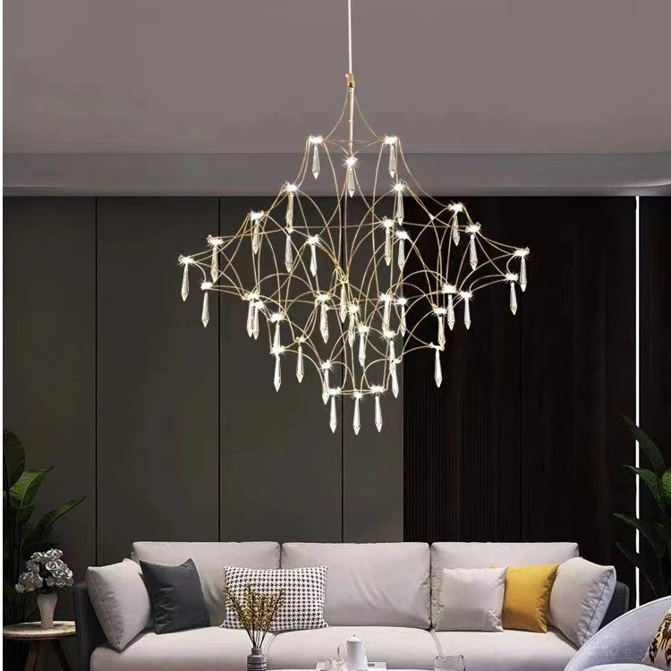 AM0390 · French Crystal Cascade Chandelier · view 1