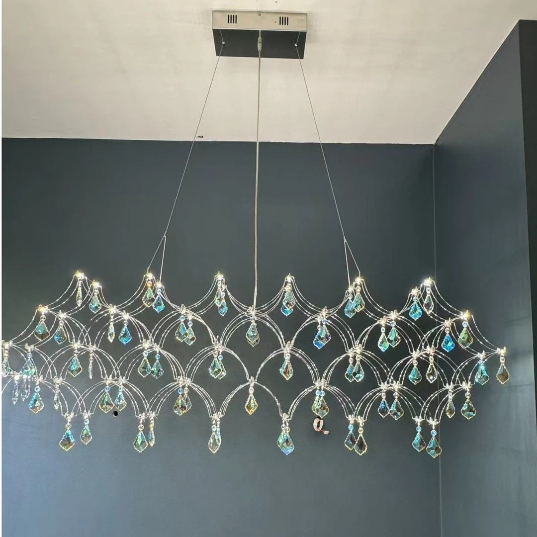 AM0390 · French Crystal Cascade Chandelier · view 2