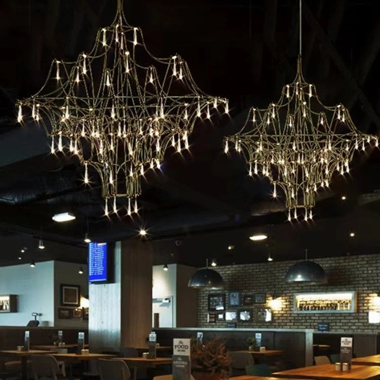 AM0390 · French Crystal Cascade Chandelier · view 3