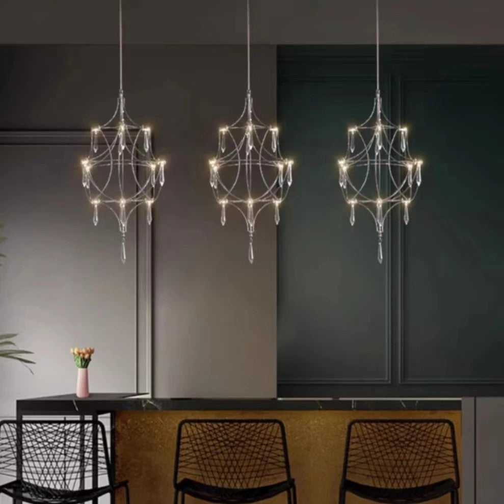 AM0390 · French Crystal Cascade Chandelier · view 4