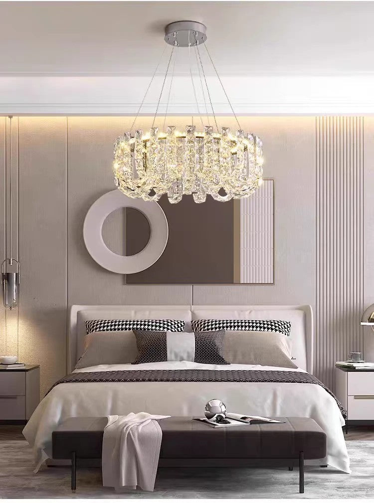 AM0394 · Ribbon Ring Crystal Chandelier · view 2