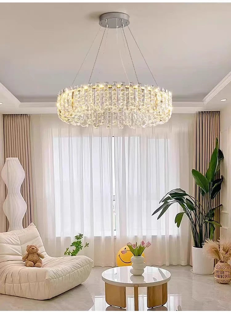 AM0394 · Ribbon Ring Crystal Chandelier · view 4