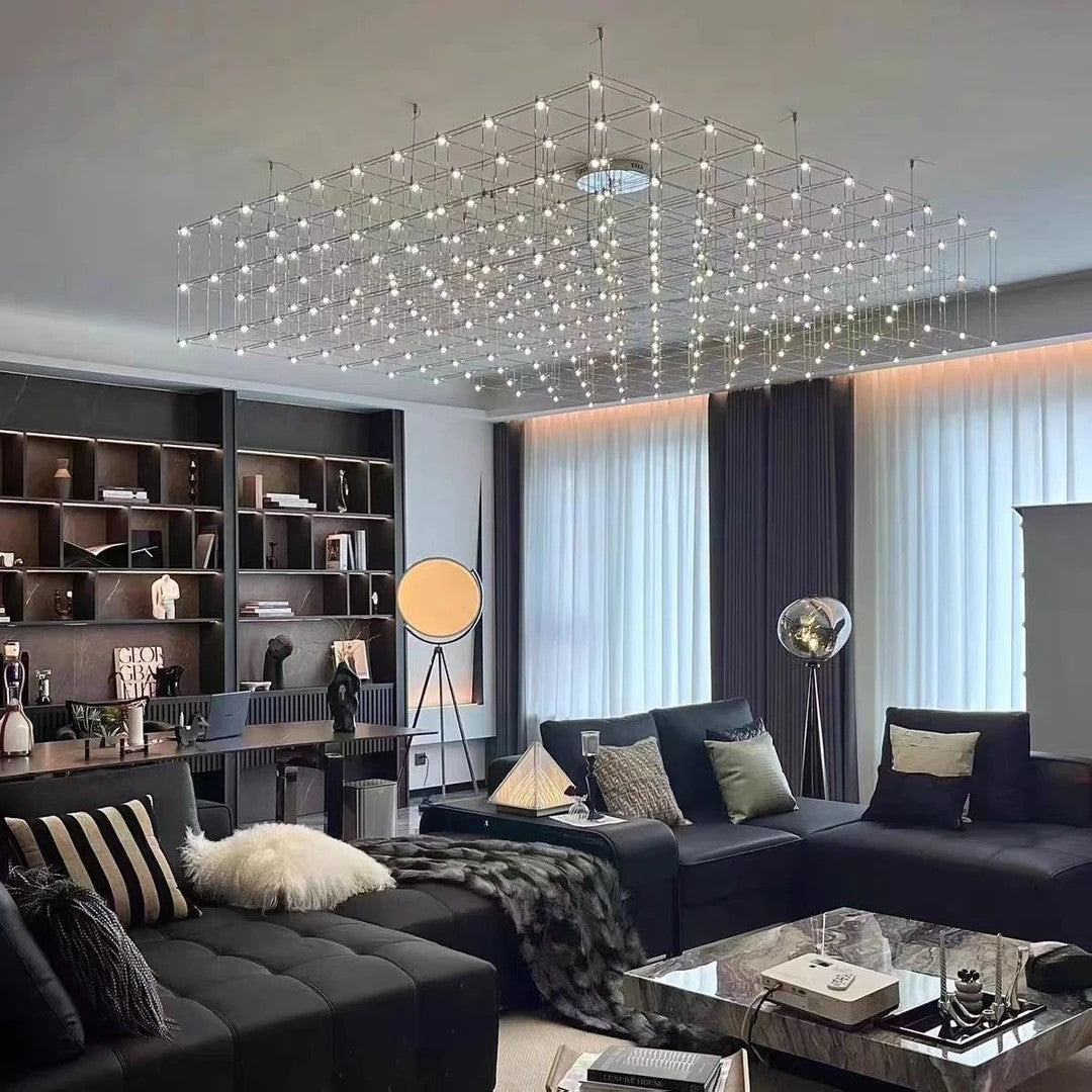 AM0396 · Minimalist Glass Ring Chandelier · view 5