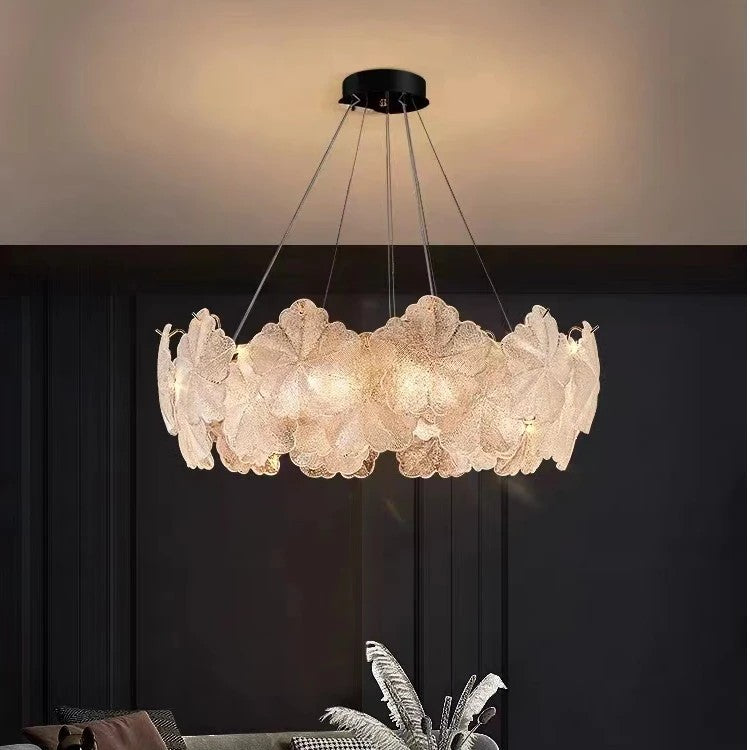 AM0398 · French Minimalist Glass Chandelier · view 1