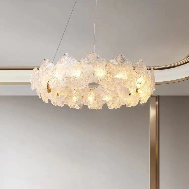 AM0398 · French Minimalist Glass Chandelier · view 3
