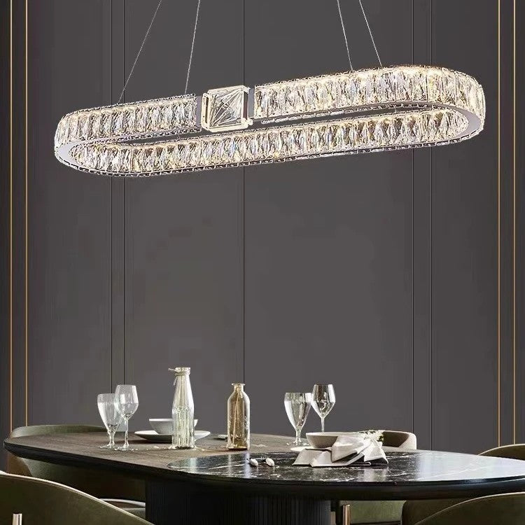 AM0404 · Sculptural Ring Crystal Chandelier · view 3