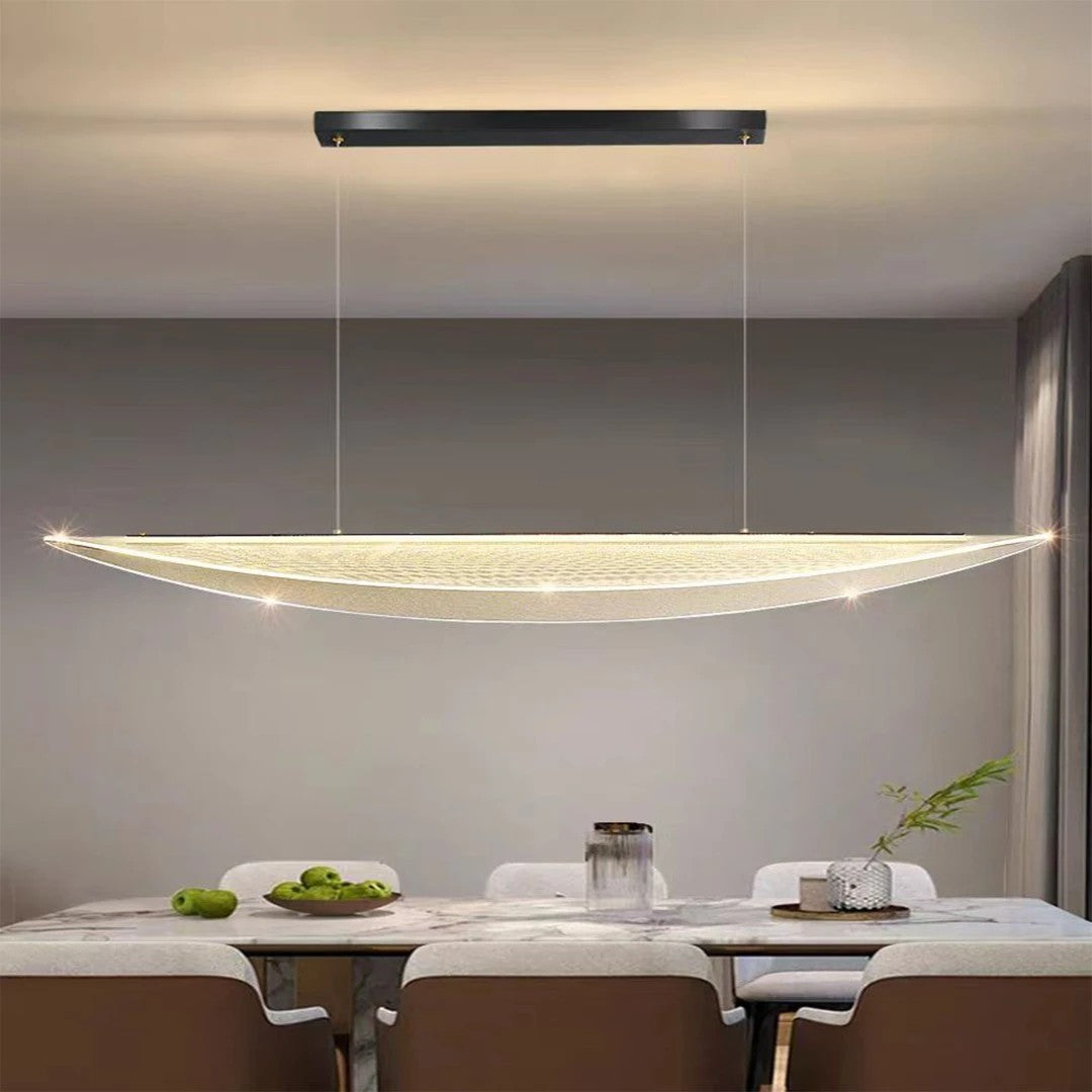 AM0412 · Slim Linear Acrylic Chandelier · view 1