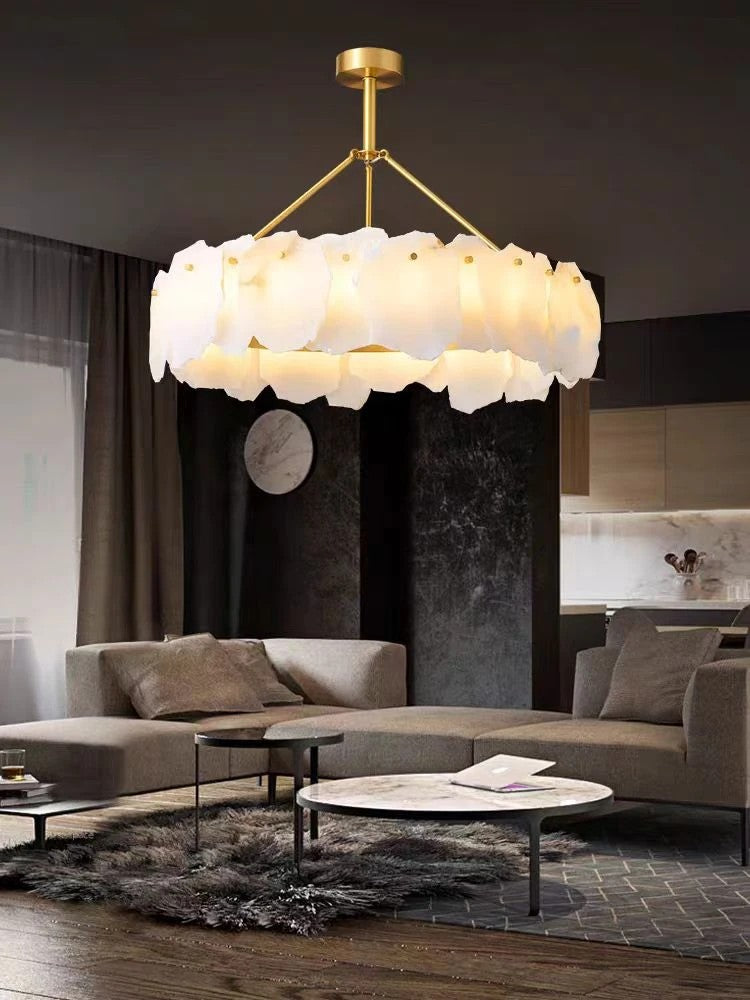 AM0419 · French Brass Candle Chandelier · view 2