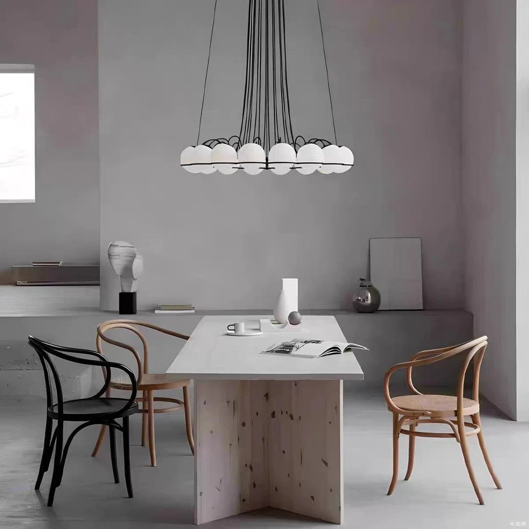AM0422 · Oriental Glass Globe Chandelier · view 5