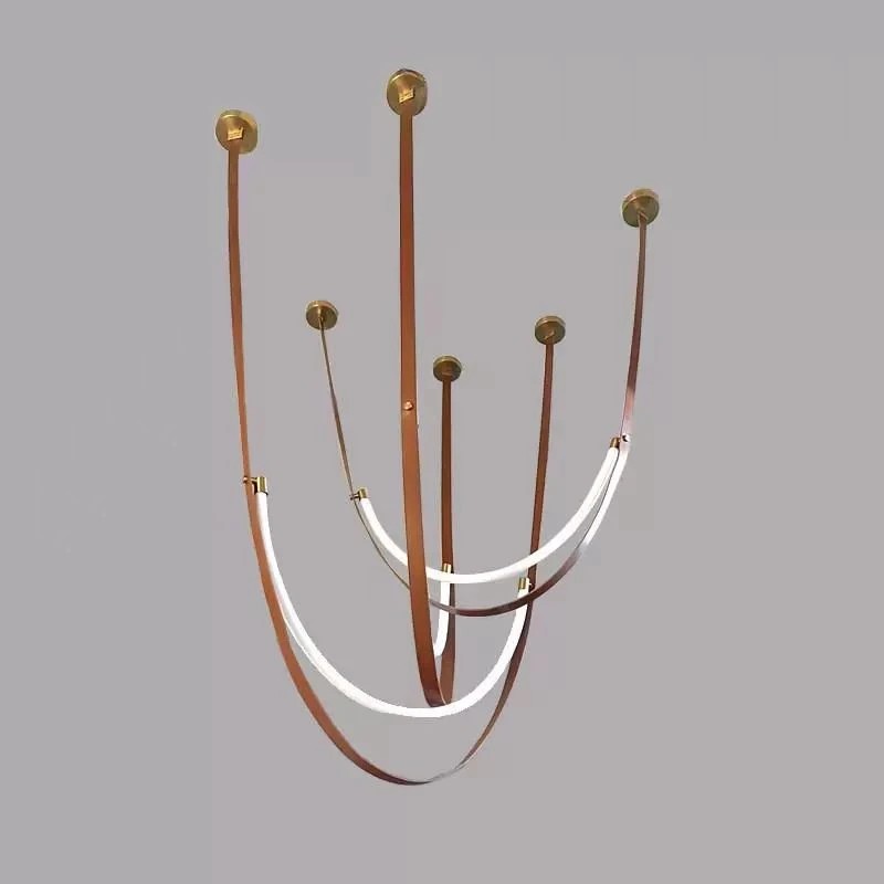AM0427 · Tall-Ceiling Metal Chandelier · view 2
