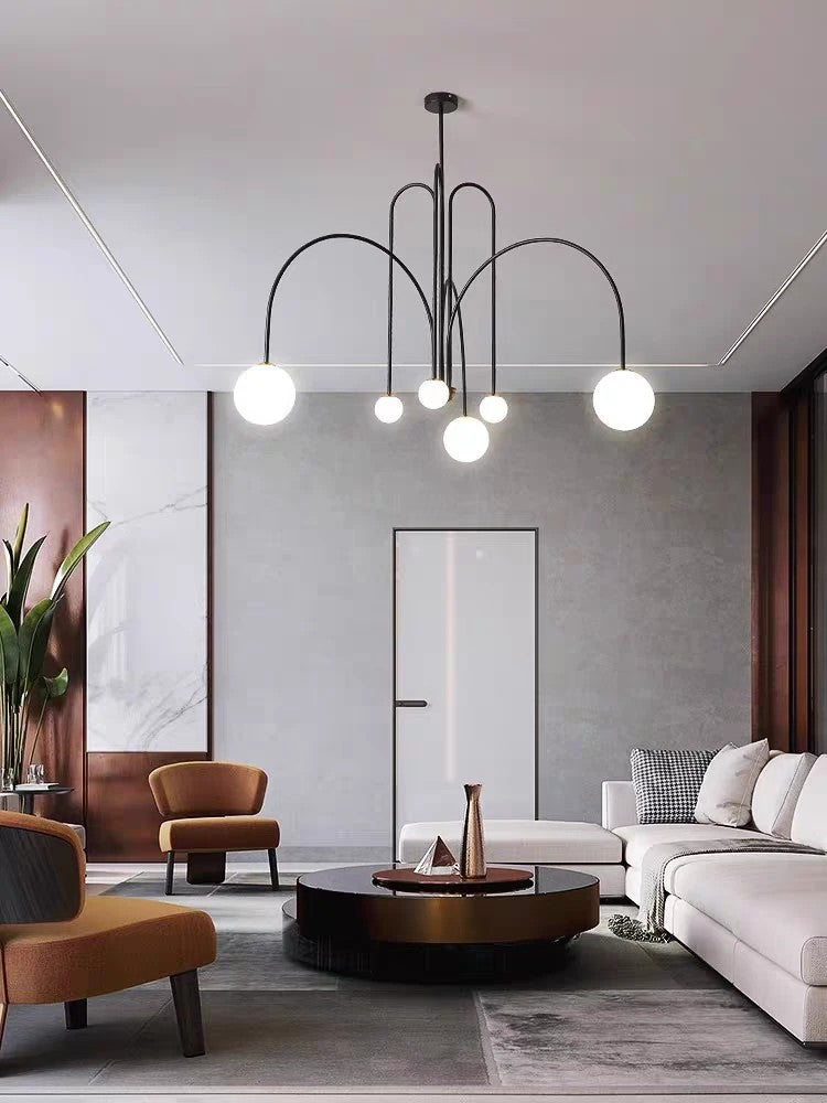AM0429 · Nordic Molecular Chandelier · view 2