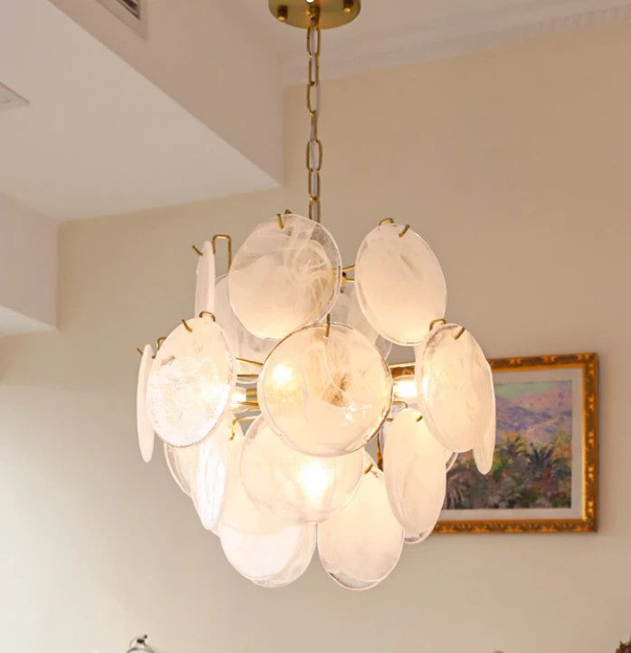 AM0434 · Murano Glass Disc Chandelier · view 1