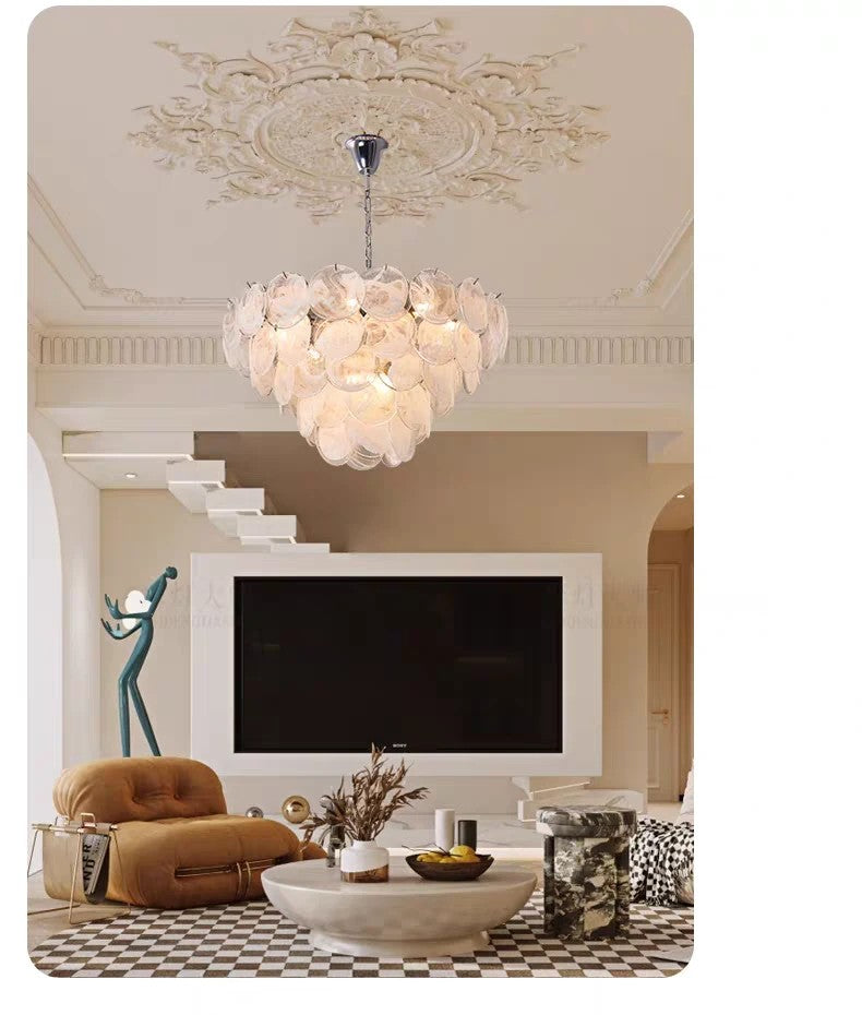 AM0434 · Murano Glass Disc Chandelier · view 2