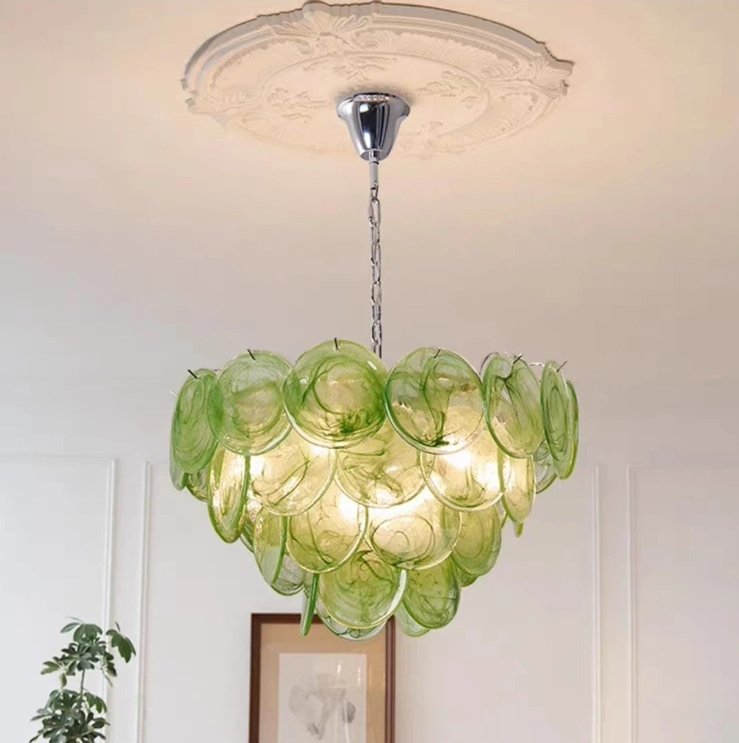 AM0434 · Murano Glass Disc Chandelier · view 3