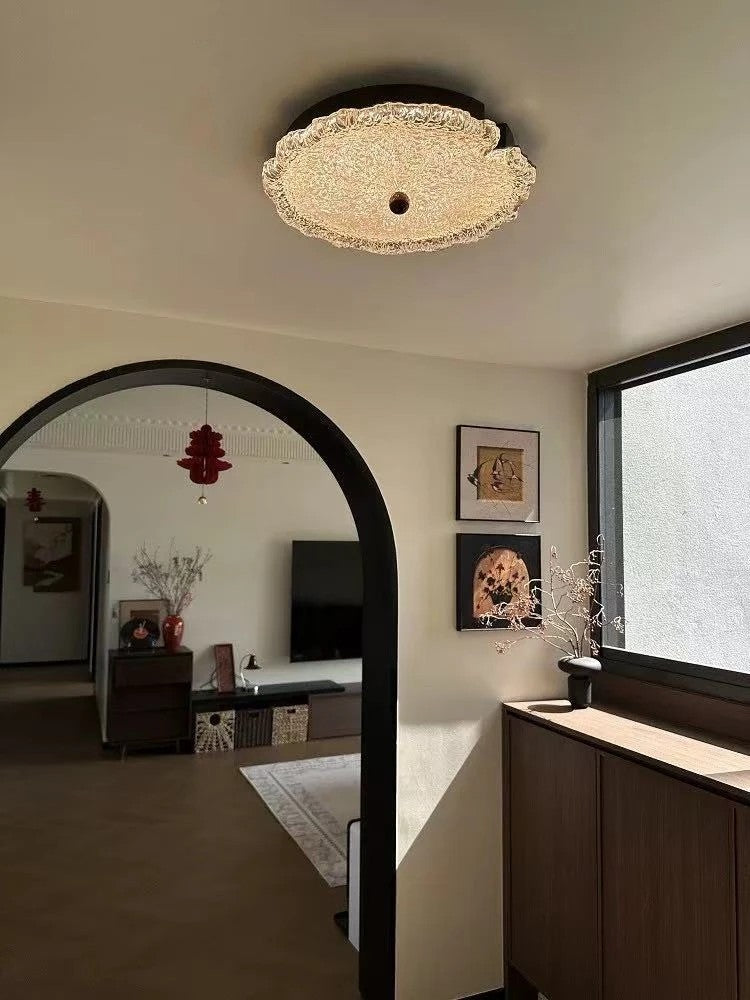 AM0446 · Gilded Lotus Leaf Ceiling Light · view 1