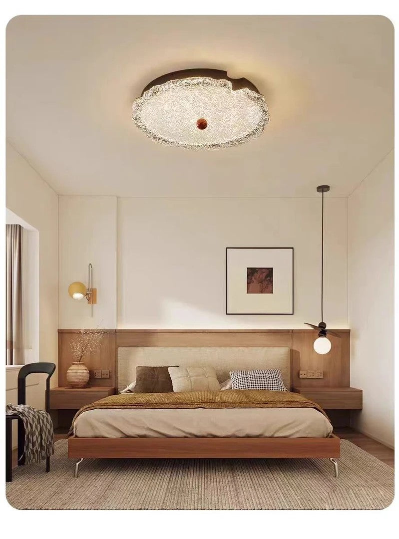 AM0446 · Gilded Lotus Leaf Ceiling Light · view 3