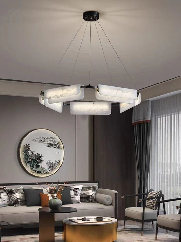 AM0447 · Italian Marble Cloud Chandelier · view 3
