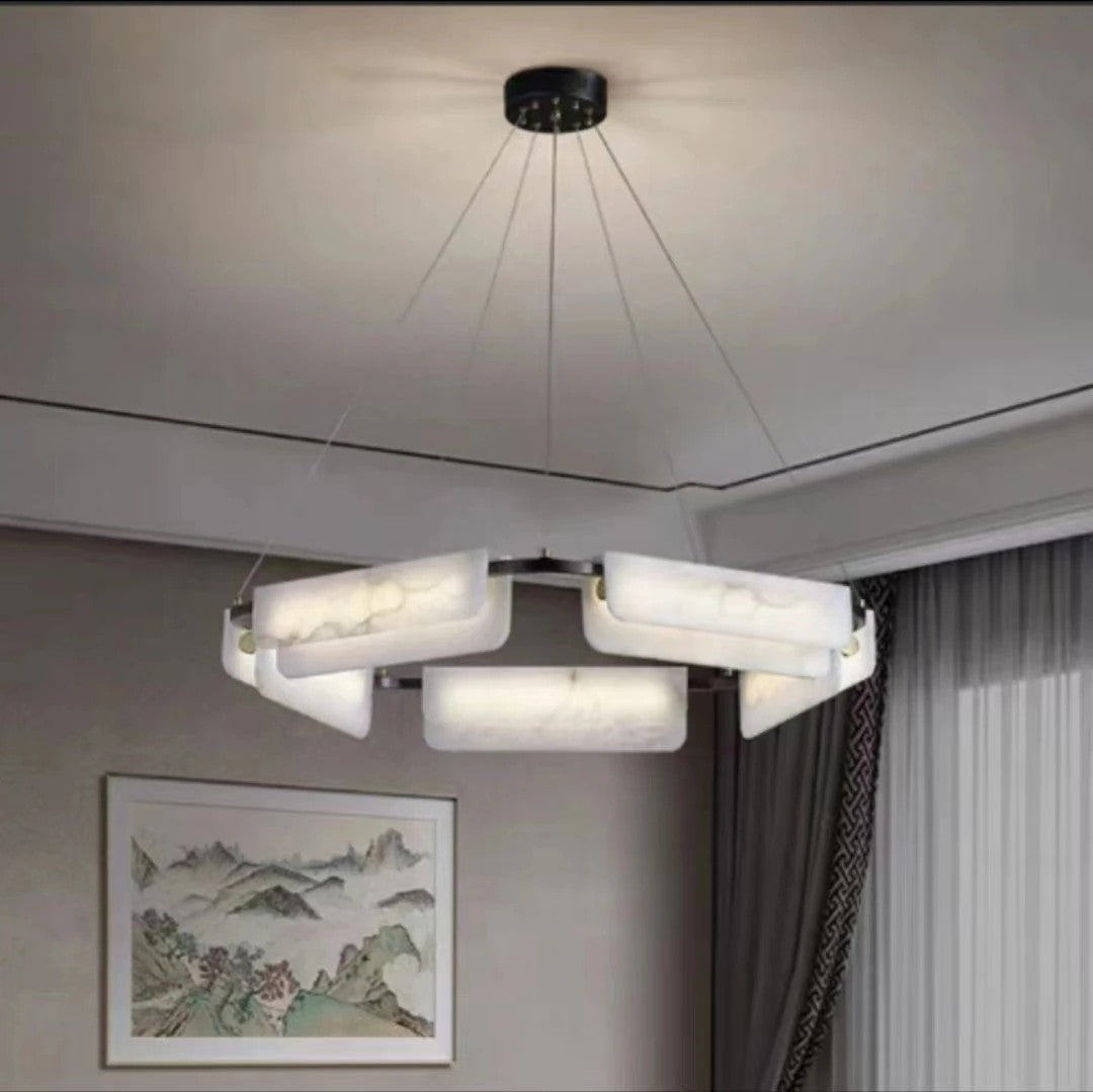 AM0447 · Italian Marble Cloud Chandelier · view 4
