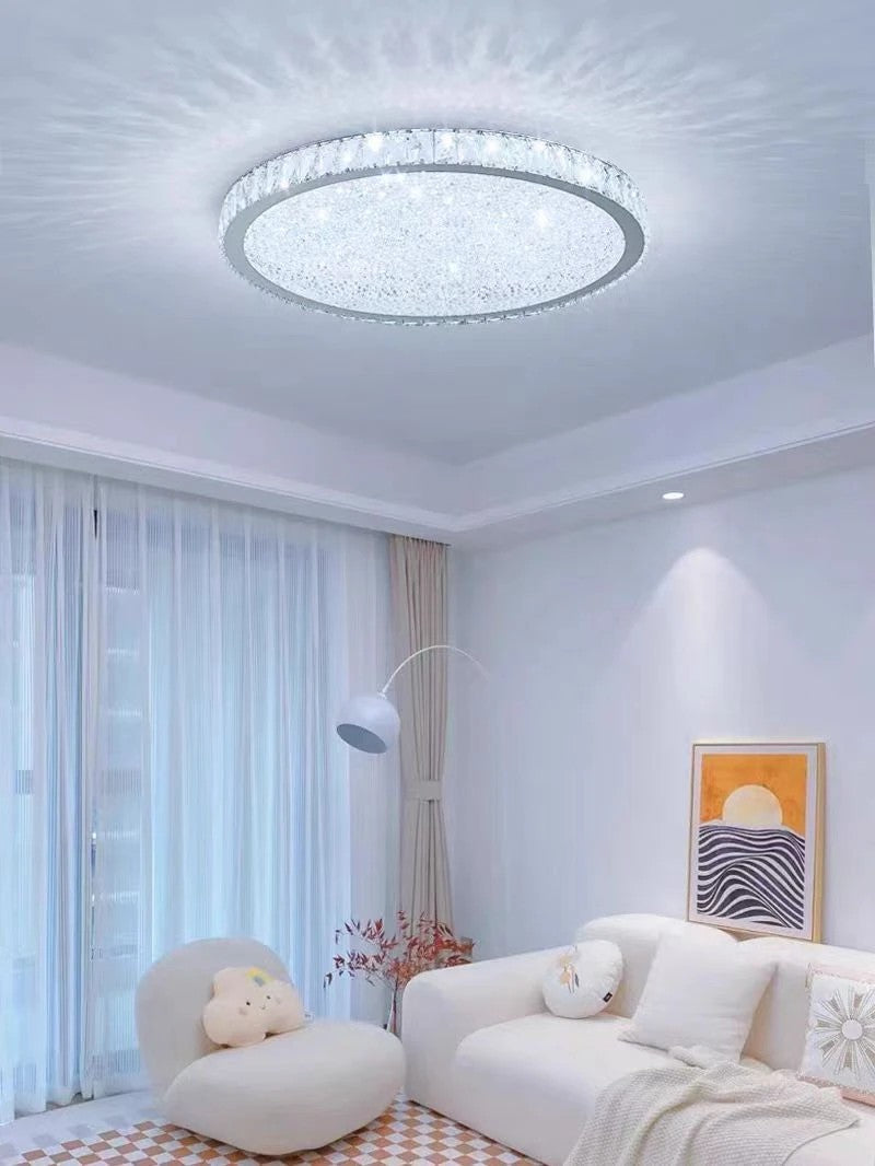 AM0462 · Ultra-Slim Nordic Crystal Ceiling Light · view 2