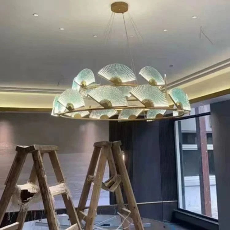AM0465 · Chinese Fan-Shaped Chandelier · view 2