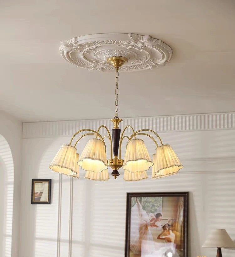 AM0467 · American Vintage Brass Chandelier · view 3